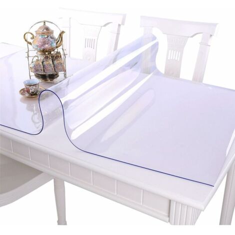 Transparent PVC Tablecloth, Protective Film for Furniture, Waterproof, Easy to Clean, 1mm Thick, Size 70 x 120 cm (1/5)