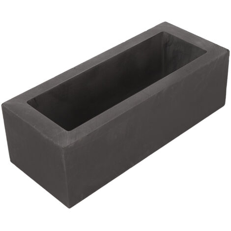 Ingot casting mold. Rectangular graphite mold. Crucible for melting gold and silver-plated metals. Casting and refining. (1/4)