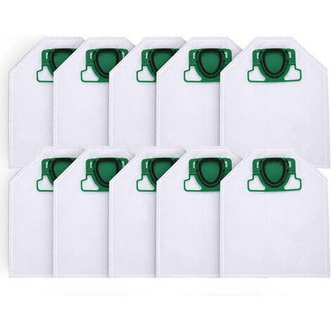 10 vacuum cleaner bags for Vorwerk Kobold VK200 FP200, premium 5-layer microfleece for allergy sufferers (1/5)