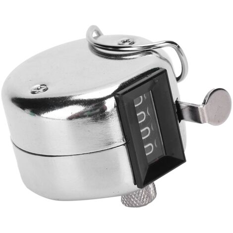 Set of 2 stainless steel manual push-button counters 0-9999 for ...