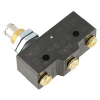 1 black TM1307 piston actuator for panel mounting, momentary limit switch