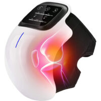 Wireless knee massager, powerful infrared heat to relieve swelling and stiffness.