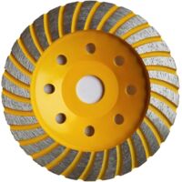Diamond Grinding Disc for Concrete Sanding 125 x 22.2 mm, Grinder Plate for Concrete, Granite, Stone and Masonry, Brick Surfacing and Shaping