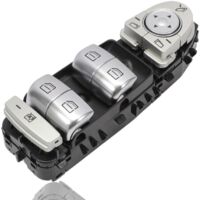 1 interruptor de elevalunas eléctrico, delantero izquierdo, para Mercedes Clase C W205 GLC X253 Clase A, compatible con OE 2059056811 2229056800