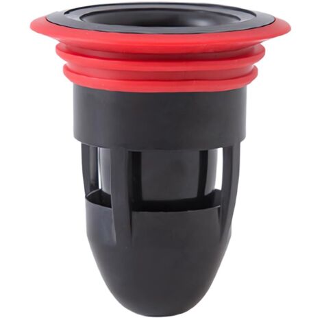 Válvula antirretorno para suelo de ducha, válvula de desagüe unidireccional a prueba de olores para cocina y baño (negra)