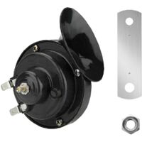 bocina negra de 12 V para coche, 300 dB, bocina de tren eléctrica tipo caracol, bocina de aire potente e impermeable, superbocinas para camión, tren, coche, motocicleta y barco.