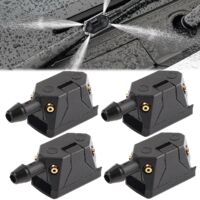 Juego de 4 boquillas para limpiaparabrisas, boquillas universales para limpiaparabrisas, boquilla para limpiaparabrisas de coche, boquilla para limpiaparabrisas para brazos de limpiaparabrisas de 8 mm
