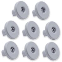 Juego de 8 ruedas para la cesta inferior del lavavajillas. Compatible con Zanussi, Rex, Electrolux, AEG y otros modelos.