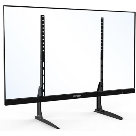 Pied TV Universel pour Téléviseurs 22"-80", Hauteur Ajustable, Supporte Jusqu'à 50kg, VESA Max 800x400mm, Montage Facile - Noir (1/5)