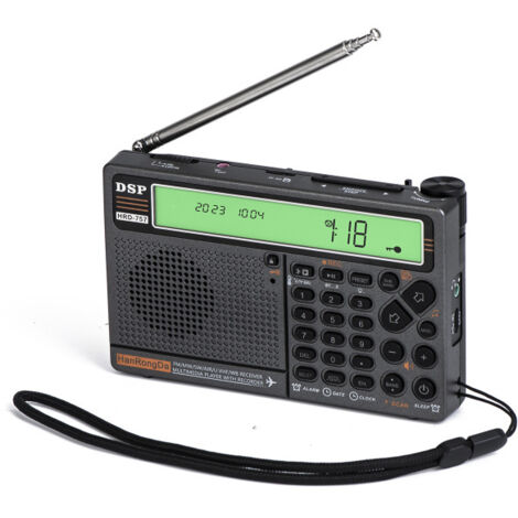 Radio Portatile ERYUE Multibanda Con APP, Lettore BT E TF, Torcia E Allarme SOS – Perfetta Per Emergenze E Svago