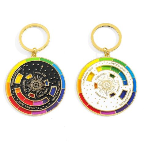 ARTSPIN – Doppelt drehbare Schlüsselanhänger, farbenfrohe, künstlerische Designs für Kunstliebhaber und Maler, verschiedene Farben, Einheitsgröße (1/5)