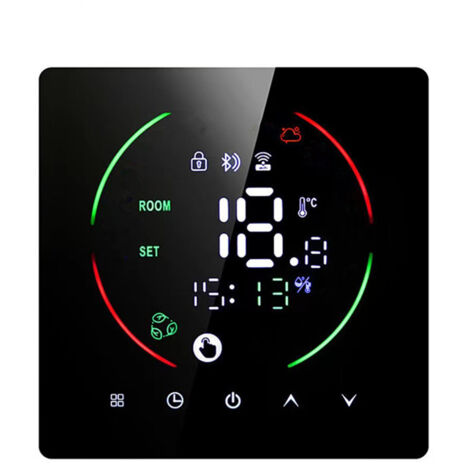 EAST2 Smart-Thermostat für elektrische Fußbodenheizung, WLAN-fähig, mit Feuchtigkeits- und Wetterfunktionen. Kompatibel mit 3A/16A-Wand-Fußbodenheizungsgeräten. (1/5)