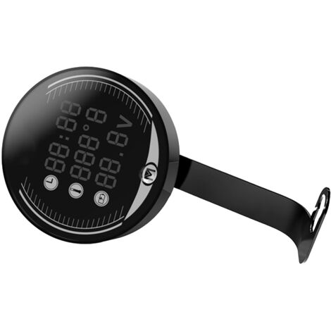 Motorrad-Voltmeter, Zeit- und Temperaturanzeige, 3-in-1-LED-Display, Nachtsicht + wasserdicht + genau + Batteriewächter (1/5)