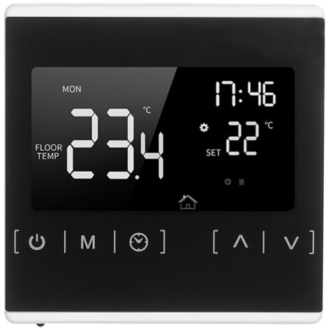 Termostato intelligente programmabile per scaldabagni elettrici, touch screen, termoregolatore AC 85-250V, controllo temperatura riscaldamento, connesso (bianco)