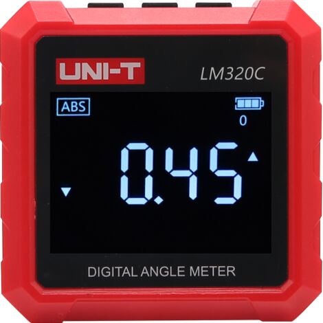 Inclinometro digitale LM320C, strumento di misurazione angolare preciso con display chiaro, ideale per edilizia, falegnameria e manutenzione.