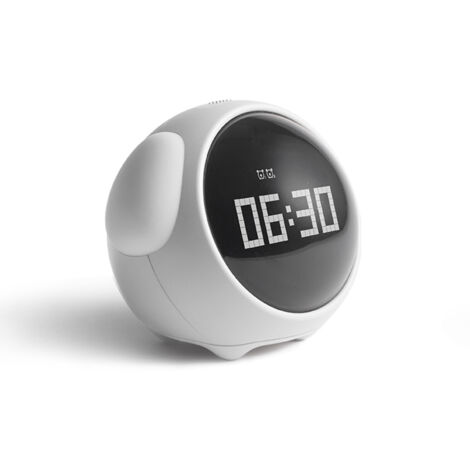 Simpatica sveglia digitale per bambini con schermo a LED, visualizzazione delle espressioni facciali e funzione snooze. (1/5)