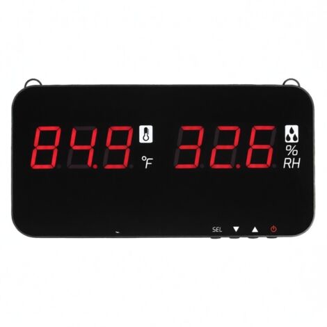 Termometro e igrometro intelligente con display digitale a LED, intervallo di temperatura da -20℃ a 80℃, montaggio a parete, per uso industriale, agricolo e domestico. (1/5)