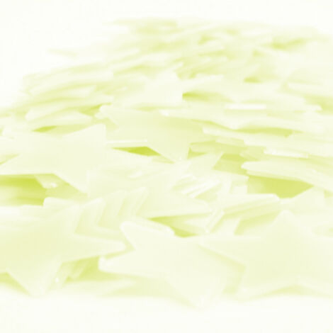 100 preciosas pegatinas fluorescentes de estrellas para decorar las paredes de las habitaciones infantiles.