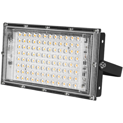 Lámpara de cultivo de espectro completo para plantas de interior, 100 W, 96 LED, AC180/240 V, ideal para el crecimiento vegetativo y la floración de plantas de interior, en invernaderos o en casa.