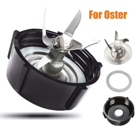 Accesorios OSTER compatibles: soporte de cuchillas, cuchilla de batidora de 6 páginas, junta de sellado, base de baquelita, tapa de cinco puntas.
