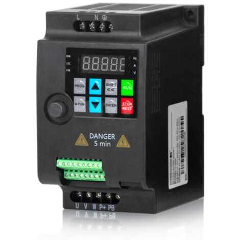 Variador de frecuencia vectorial monofásico AC220V para la regulación continua de la velocidad del motor.