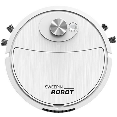 Robot aspirador 3 en 1: barredora inteligente, aspiradora y fregona, dispositivo de limpieza fácil, robot aspirador recargable por USB.