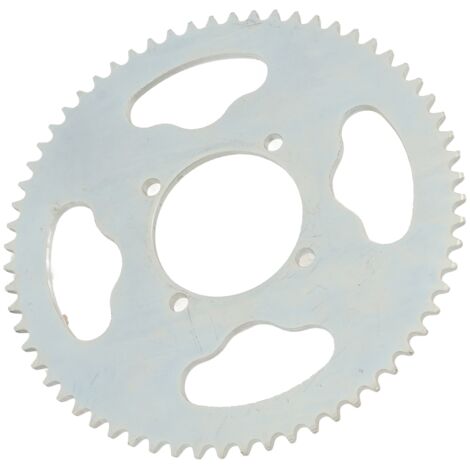 Plato T8F de 64 dientes, 54 mm, 4 orificios, acero de alta resistencia  Compatible con minimotos de 47 cc y 49 cc  Transmisión  Pieza de ajuste