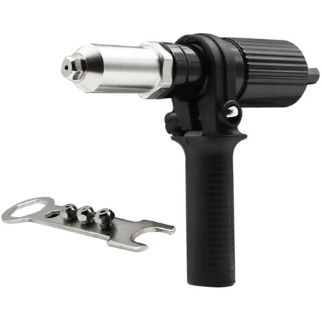 Adaptador para remachadora, convertidor para taladro eléctrico, kit de herramientas manuales para remachar insertos de remache de 3/32'', 1/8'', 5/32'' y 3/16''. (1/5)