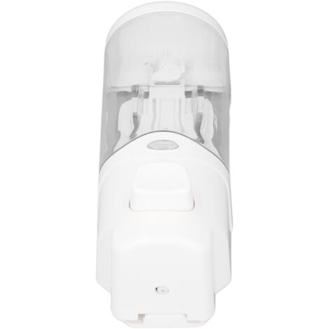 Dispensador de jabón manual transparente de 300 ml, resistente al agua, para montaje en pared, ideal para baño y cocina, fácil de rellenar. (1/5)