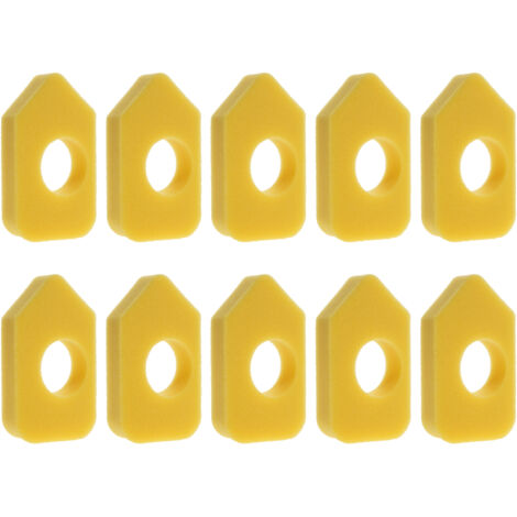 Paquete de 10 filtros de espuma de repuesto para purificador de aire de cortacésped, con elemento filtrante de esponja lavable. (1/5)
