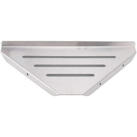Estante ducha esquinero triangular 1 nivel Montaje con perforación Almacenamiento optimizado Soporte champú acero inoxidable Resistente corrosión