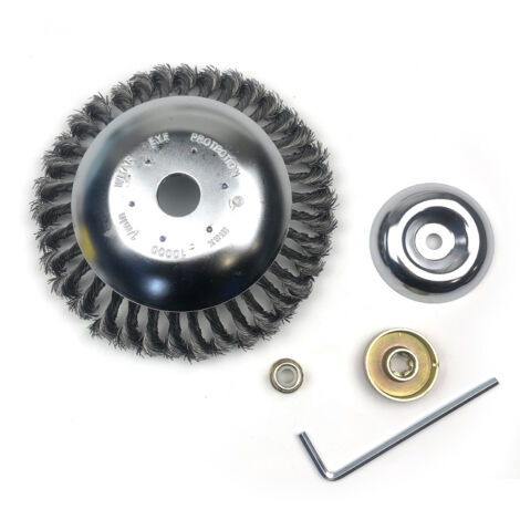 Kit adaptador de acero para cabezal de corte de 8 pulgadas, para eliminar óxido y cortar césped, accesorio para desbrozadora (1/5)