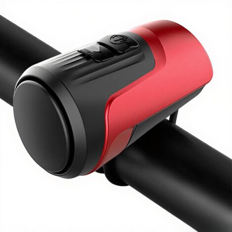 Timbre eléctrico para bicicleta, alarma antirrobo de 125 dB, bocina potente para adultos con 1 modo de sonido, batería recargable por USB.