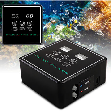 Sistema nebulización inteligente para reptiles Pantalla táctil, temporizador Silencioso boquillas 360° Para terrarios, anfibios, lagartos, serpientes, ranas y plantas (1/5)