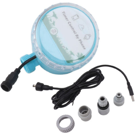 Temporizador de riego automático de plástico con control WiFi y Bluetooth, resistente al agua IP68, para jardín, granja, parque. (1/5)