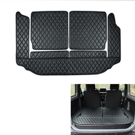 Protector de maletero antideslizante e impermeable de PVC, compatible con Suzuki Jimny 2019-2024 (negro).