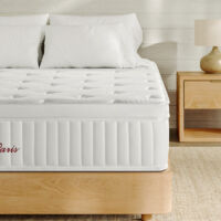 Matelas 140x190 cm INRE, Très Épais de 30 cm, Mousse Mémoire de Forme, Face Hiver Été, Respirant, 7 Zones Ergonomiques, Réversible, Soutien Parfait
