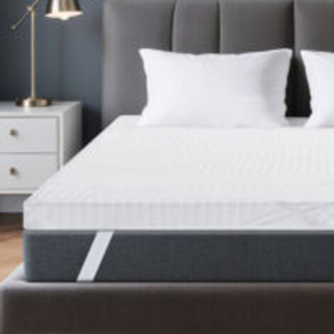 Coprimaterasso 140x190 cm HavenlyHome, spessore 6 cm, schiuma altamente elastica, comfort morbido o rigido, ergonomico