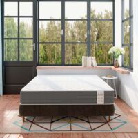 Materasso 160x200 cm INRE - 25 cm, Reversibile, Memory Foam, 7 zone ergonomiche, Sostegno rigido, Tessuto traspirante e resistente