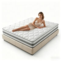 Materasso lusso 140x190 cm in memory foam - Spessore 22 cm - CJHXE