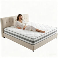 Colchón 90x200 cm, espuma viscoelástica, grosor 25 cm, con gran elasticidad y ultra transpirable - CJHXE