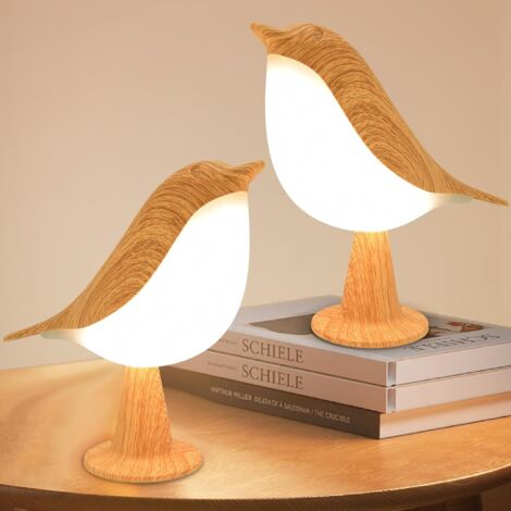 Lot de 2 Lampe de Chevet Tactile, Lampe De Table Rechargeable avec 3 Modes Dimmable, 3000K-6000K, 1800mAh, Sans Fil, Décoration pour Maison, Parfaite pour Chambre Bureau Cadeau (1/5)