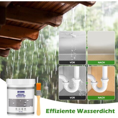 Agent de Revêtement Imperméable Transparent,300g,Agent Anti-Fuite étanche Invisible Waterproof Agent Durable pour L'étanchéité des Toits,Canalisations et Salles de Bains (1 Pièces) (1/4)