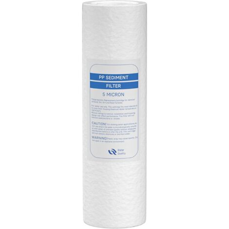 Naturewater Filtro per sedimenti 10" 254 mm 5µ PP Osmosi inversa Cartuccia filtrante acqua
