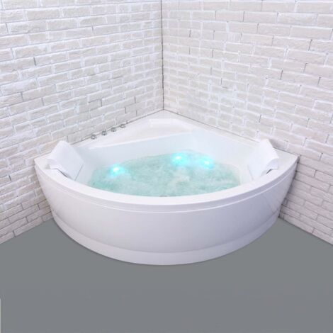 Whirlpool-Badewanne 140 x140 x58 cm, by SPALINA