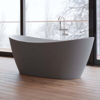 Freistehende Badewanne Neroon 2.0 170 grau 170 x80 x60 cm, by SPALINA