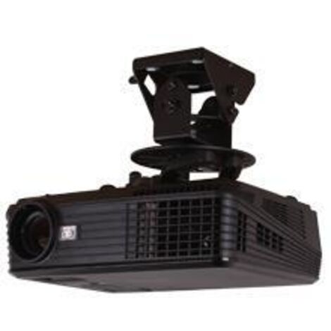 Supporto Universale da Soffitto B-Tech SYSTEM 2 per Proiettore con Microregolazione, Slim Fit, Capacit� fino a 25 kg, Nero (1/5)