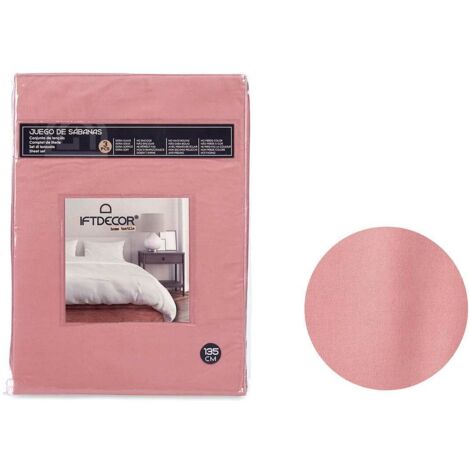 Set di biancheria da letto - GIFT DECOR - Rosa - 135 cm - 3 pezzi