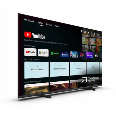 Televisore Philips 50HFL4518U/12 127 cm (50") 4K Ultra HD Smart TV Nero, Ideale per il Settore Alberghiero, Luminosit� 350 cd/m�, Potenza 20 W