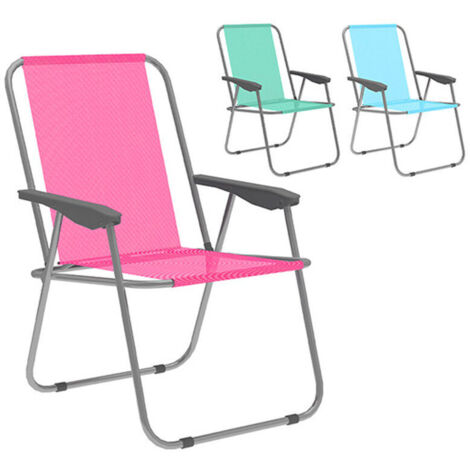 Marbueno Chaise Pieghevole in Acciaio Abbinata per Spiaggia e Piscina 59X51X75 cm 10354